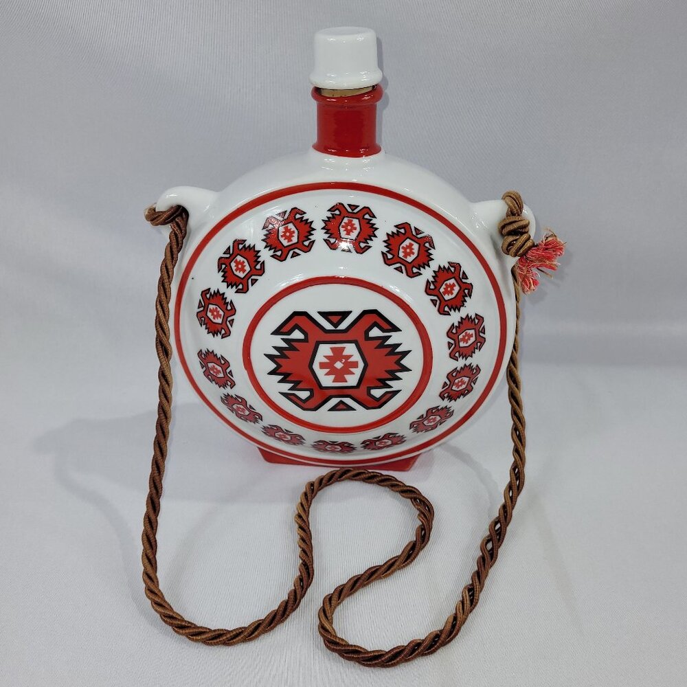 Zazecar FP4 Vintage Yugoslavian Ceramic Liquor Travel Bottle Decanter